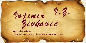 Vojimir Živković vizit kartica